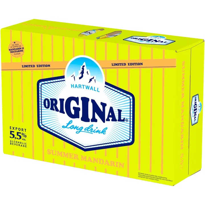 24x HARTWALL Original LIMITED Summer Mandarin Gin Long Drink 5.5% - 0.33l