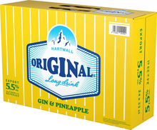 24x HARTWALL Original Gin Long Drink Pineapple 5.5% - 0.33l