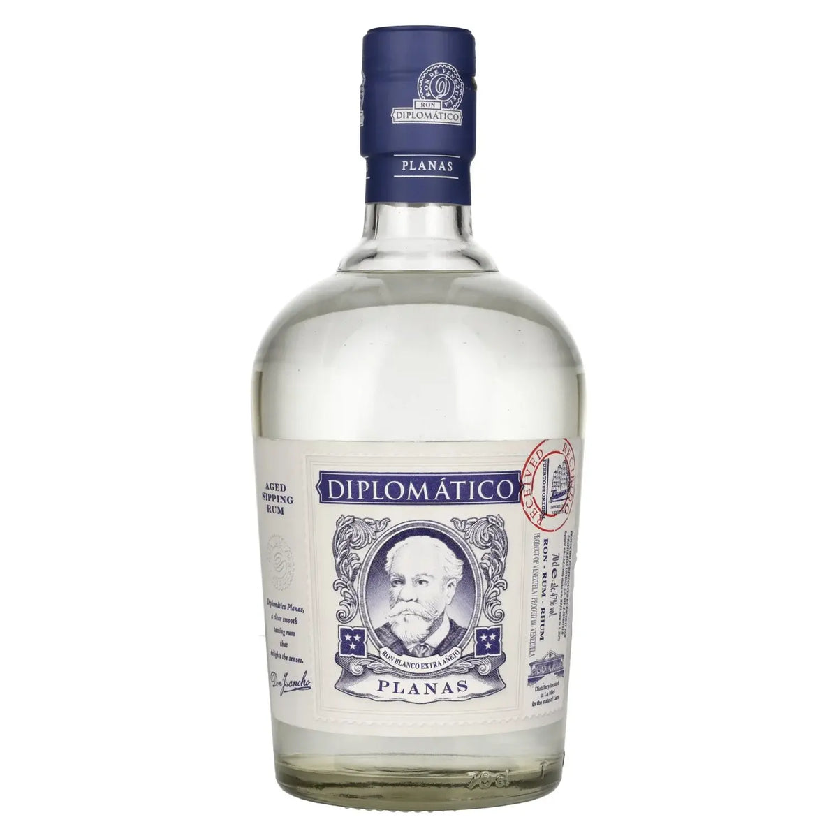 Diplomático Planas Ron Blanco Extra Añejo 47% Vol. 0.7 L