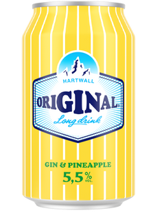 Hartwall Original Gin Long Drink ananasu 5.5% 0.33 L