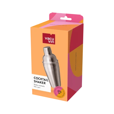 De Vacu Vin cocktailshaker van roestvrij staal