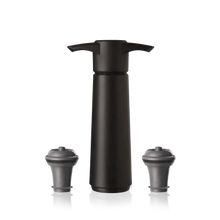 El conservador de vino Vacu Vin Original negro con 2 tapones