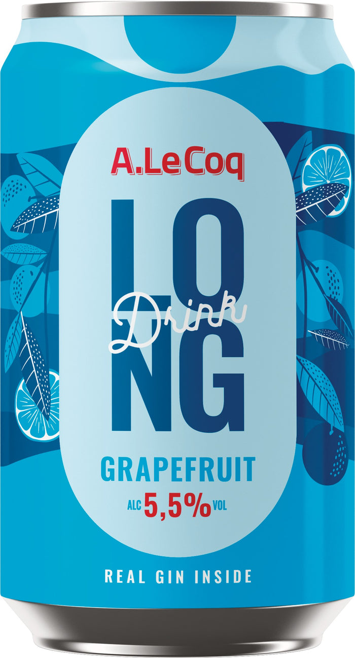 24x A. LE COQ Gin Long Drink Grapefruit 5.5% - 0.33l