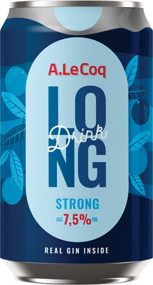24x A. LE COQ Gin Long Drink Strong 7.5% - 0.33l
