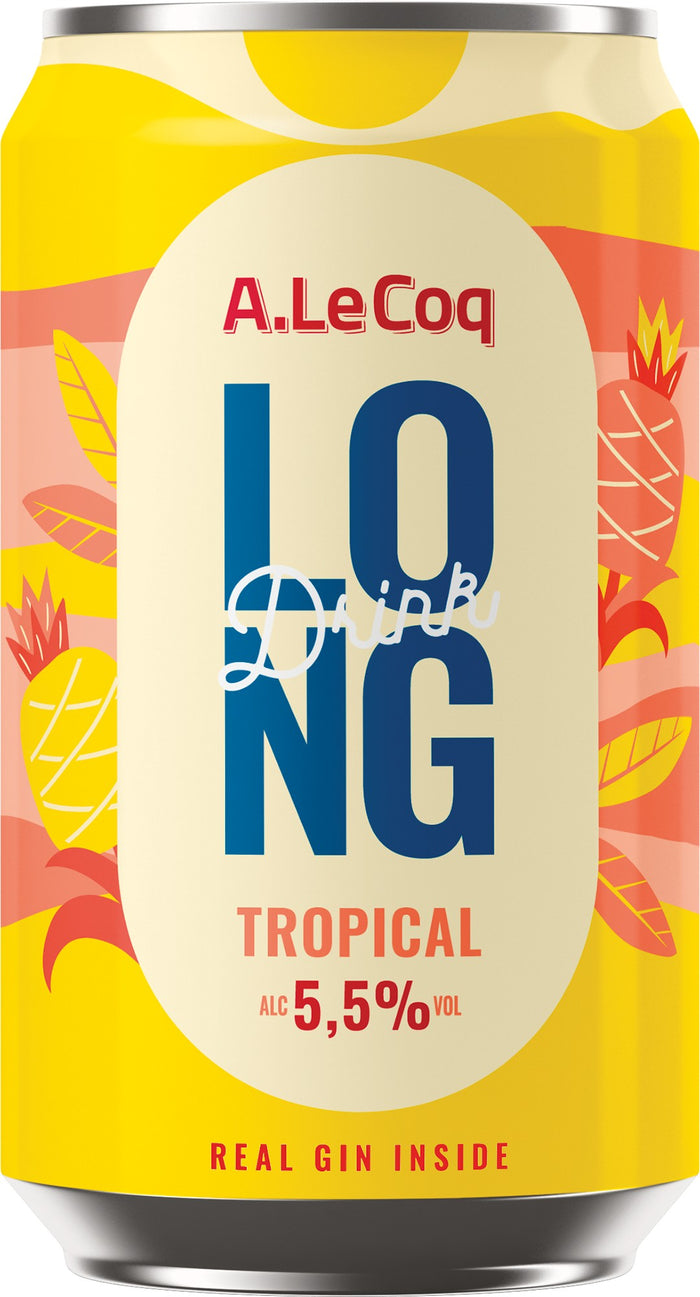 24x A. LE COQ Gin Long Drink Tropical 5.5% - 0.33l