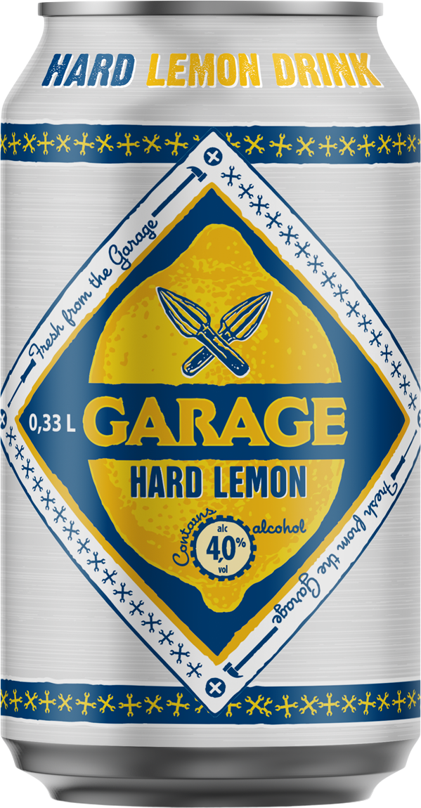 24x GARAGE Hard Lemon Long Drink 4.0% - 0.33l