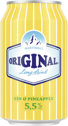 24x HARTWALL Original Gin Long Drink Pineapple 5.5% - 0.33l
