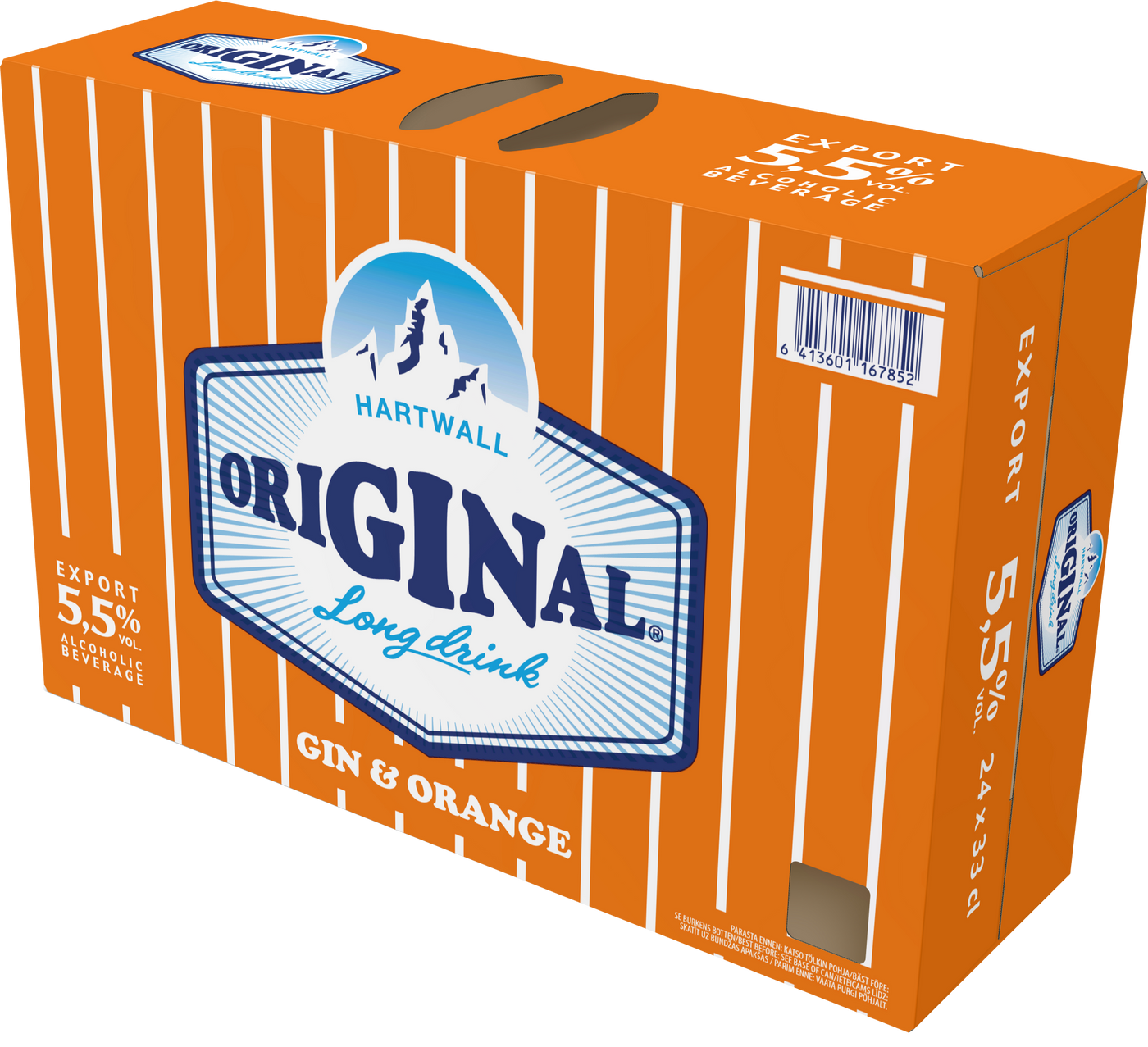 24x HARTWALL Original Orange Long Drink 5.5% - 0.33l