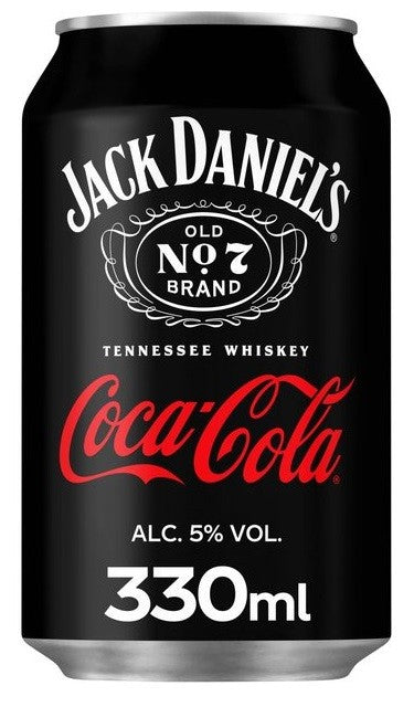 24x JACK DANIEL'S Old No. 7 Tennessee Whiskey & Coca Cola 5.0% - 0.33l