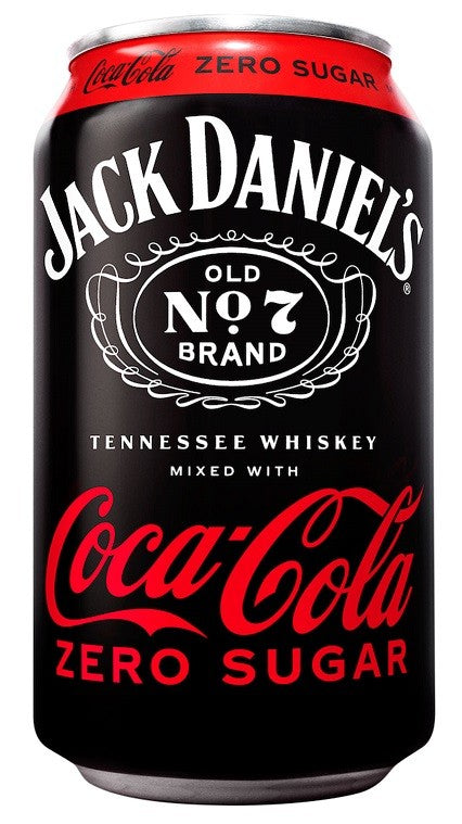 24x JACK DANIEL'S Old No. 7 Tennessee Whiskey & Coca Cola ZERO 5.0% - 0.33l