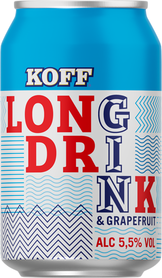 24x KOFF Grapefruit Long Drink 5.5% - 0.33l