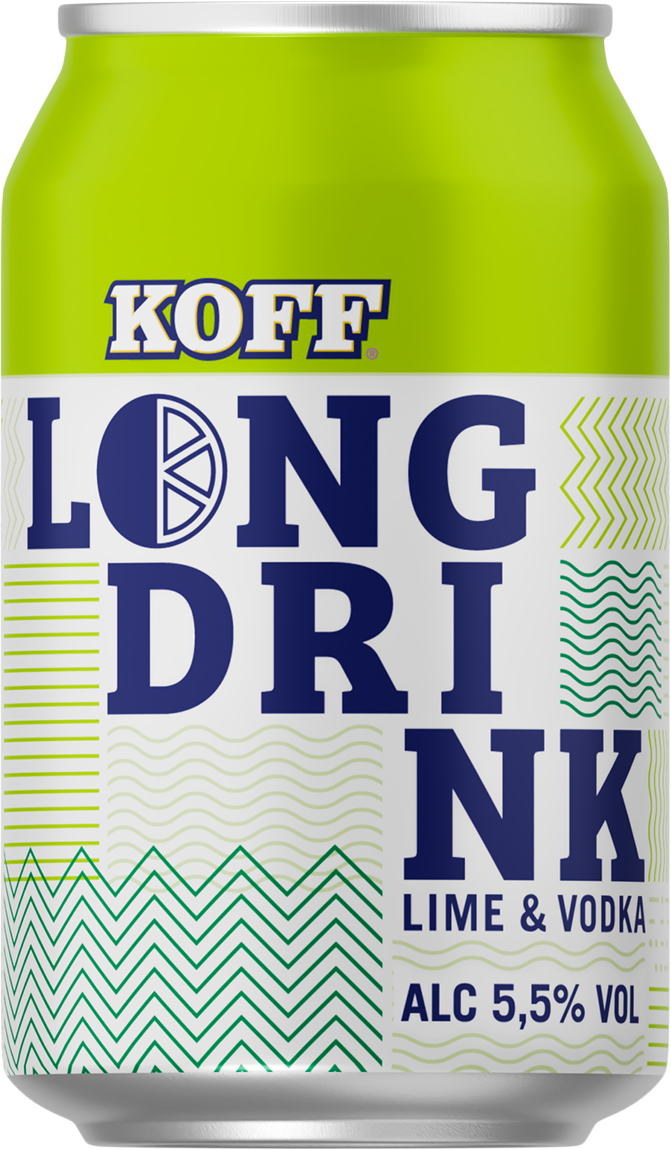 24x KOFF Lime & Vodka Long Drink 5.5% - 0.33l