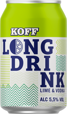 24x KOFF Lime & Vodka Long Drink 5.5% - 0.33l