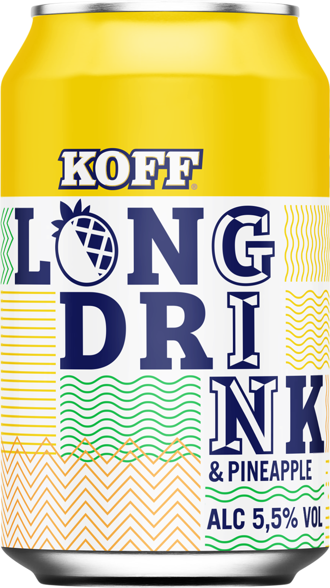 24x KOFF Pineapple Long Drink  5.5% - 0.33l