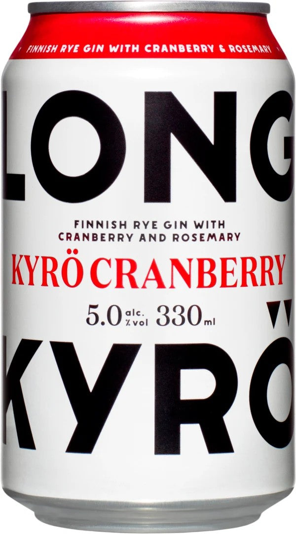 24x KYRÖ Cranberry Gin Long Drink 5.0% - 0.33l