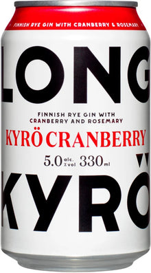 24x KYRÖ Cranberry Gin Long Drink 5.0% - 0.33l