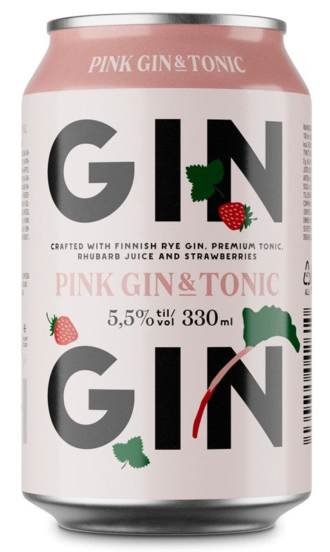 24x KYRÖ Pink Gin & Tonic Long Drink 5.5% - 0.33l