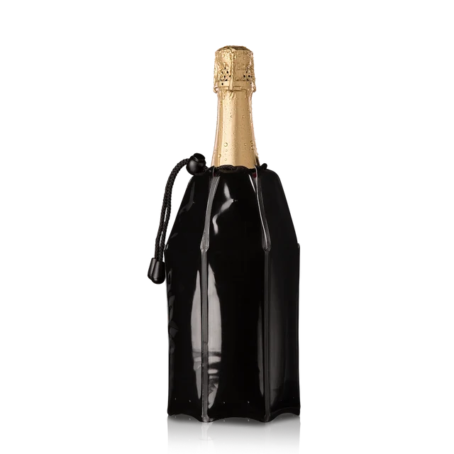 The Vacu Vin Champagne Cooler Sleeve Black | DRINKERO